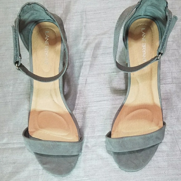 Lane Bryant Shoes - Lane Bryant Faux Suede Ankle Strap Shoe -11 Wide